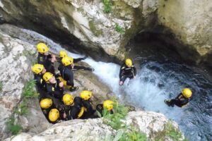 Canyoning in Nevidio Canyon - Getting suited up: the equipment that keeps this sport sensible