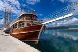 From Tivat/Kotor: Whole Boka Bay Guided Cruise, Comfortable Ship - Perast panoramic view: the quick “wow” stop that sets the tone