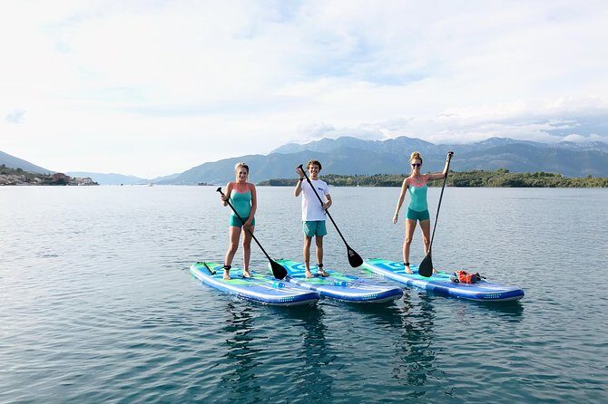 Stand-Up-Paddle Board at Bay of Kotor from Tivat or Kotor - What the 4-hour session looks like, step by step